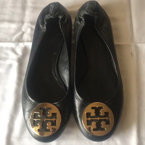 Black leather Tory Burch ballet flat - Picture 1 of 2